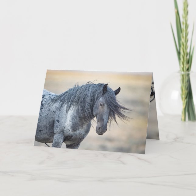 Tarjeta de felicitación salvaje Blue Zeus (Anverso)