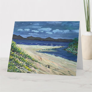 Tarjeta de felicitación Sandy Beach & Sea