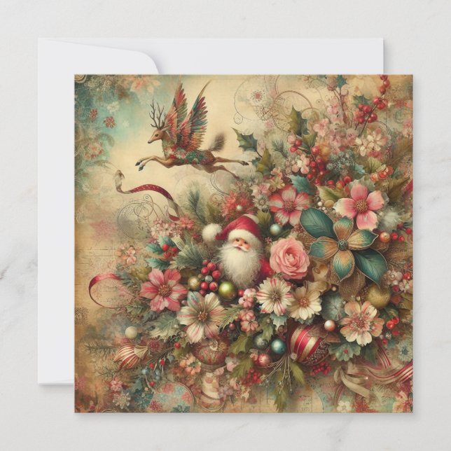 Tarjeta de felicitación Santa Navidades (Anverso)