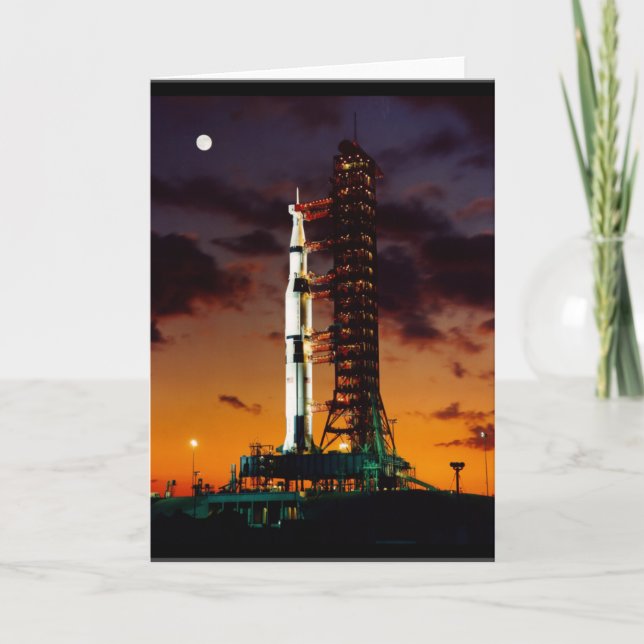 Tarjeta de felicitación Saturn V (Anverso)