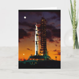 Tarjeta de felicitación Saturn V