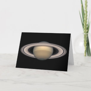 Tarjeta de felicitación Saturno - Regalo de astron