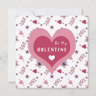 Tarjeta de felicitación Sé mi San Valentín