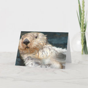 Tarjeta de felicitación Sea Otter