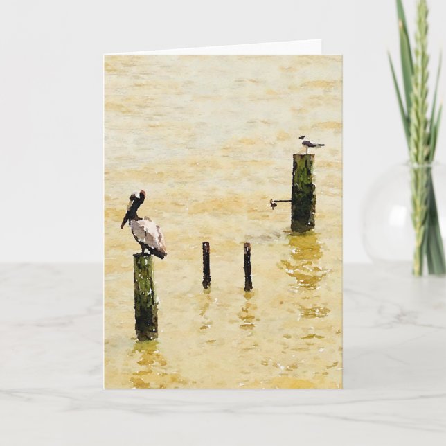 Tarjeta de felicitación Seabird Blank (Anverso)