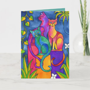 Tarjeta de felicitación - Sentándose orgulloso