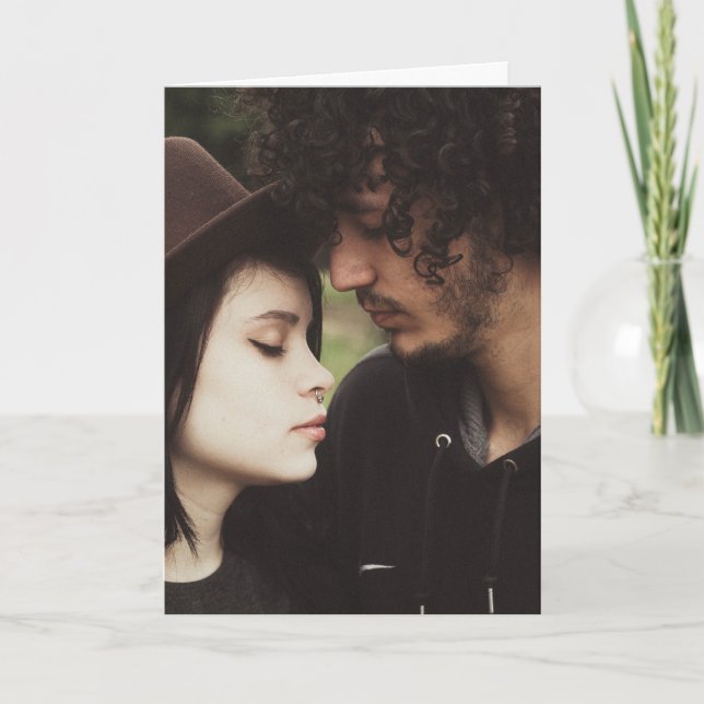 Tarjeta de felicitación sentimental para él (Anverso)