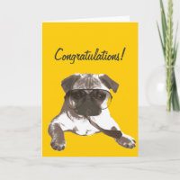 Tarjeta de felicitación seria de la enhorabuena