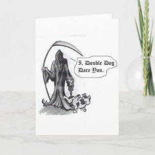 TARJETA de FELICITACIÓN SEVERA del pequeño perro