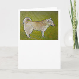Tarjeta de felicitación Siberian Huskie
