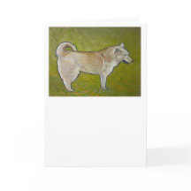 Tarjeta de felicitación Siberiana Española Huskie