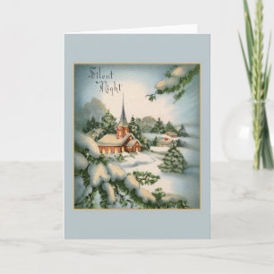 Tarjeta de felicitación silenciosa del navidad de