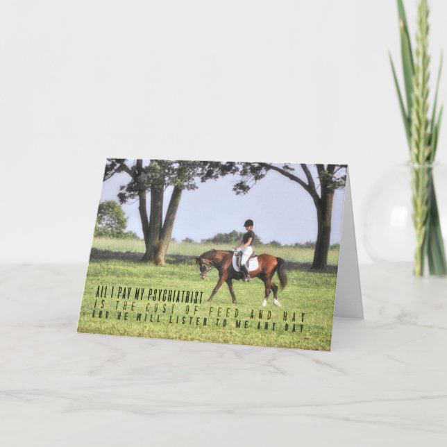 Tarjeta de felicitación SILENT HOOFBEATS (Anverso)