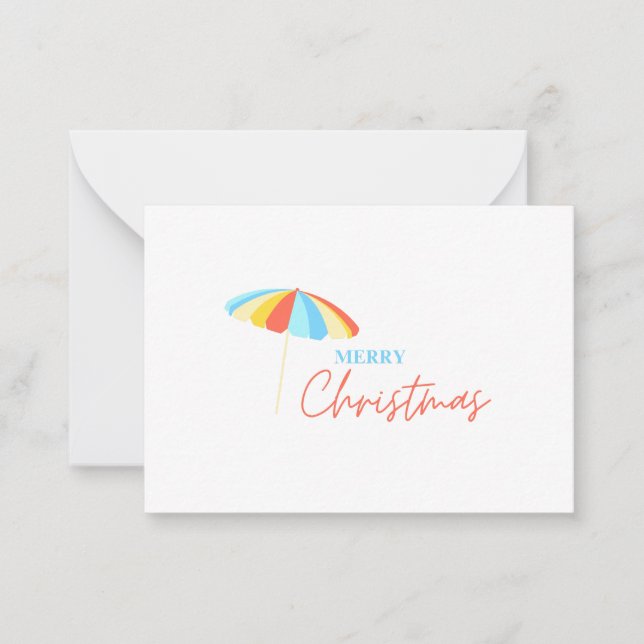 Tarjeta de felicitación simple para Navidades con  (Anverso)