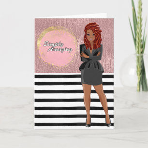 Tarjeta de felicitación simplemente asombrosa