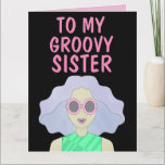 Tarjeta de felicitación SISTER GROOVY 1960<br><div class="desc">TARJETA DE CUMPLEAÑOS DE GROOVY SISTER</div>