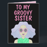Tarjeta de felicitación SISTER GROOVY 1960<br><div class="desc">TARJETA DE CUMPLEAÑOS DE GROOVY SISTER</div>