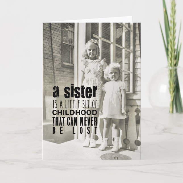 Tarjeta de felicitación SISTERS (Anverso)