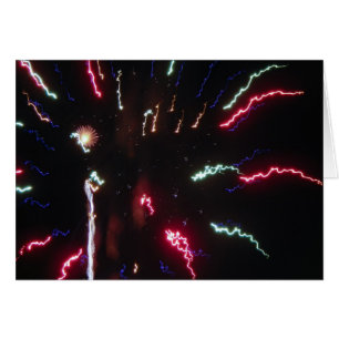 Tarjeta de felicitación Sizzle de Fireworks