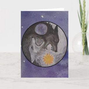Tarjeta de felicitación Skoll and Hati Blank