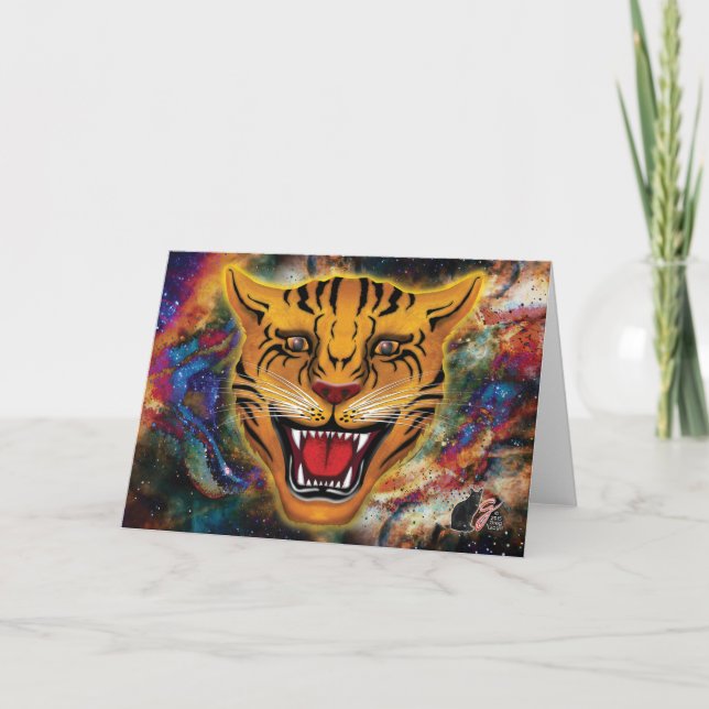 Tarjeta de felicitación Snarling Tiger Nebula (Anverso)