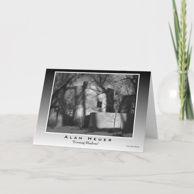 Tarjeta de felicitación - "Sombras vespertinas" (Anverso)