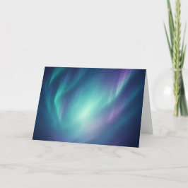 Tarjeta de felicitación soñadora Aurora Borealis
