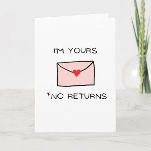 Tarjeta de felicitación Soy tuyo, Compromiso, Amor