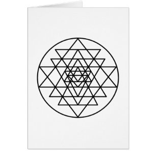 Tarjeta de felicitación Sri Yantra