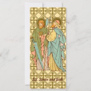 Tarjeta de felicitación SS. Simón y Judas (RLS 16)