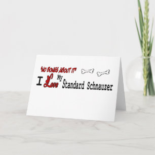 Tarjeta de felicitación Standard Schnauzer (I Love