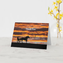Tarjeta de felicitación Standard Trotting Racehors