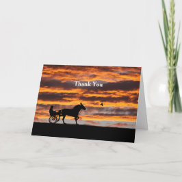 Tarjeta de felicitación Standard Trotting Racehors