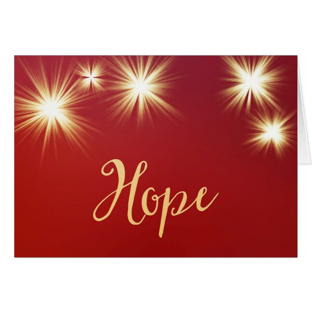 Tarjeta de felicitación Starlit Hope (Anverso (Horizontal))