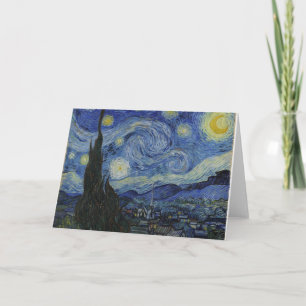Tarjeta de felicitación Starry Night Van Gogh
