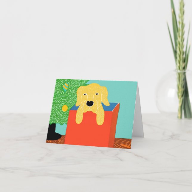 Tarjeta de felicitación Stephen Huneck "El mejor r (Anverso)