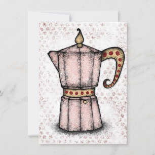 Tarjeta de felicitación Stovetop Espresso Maker
