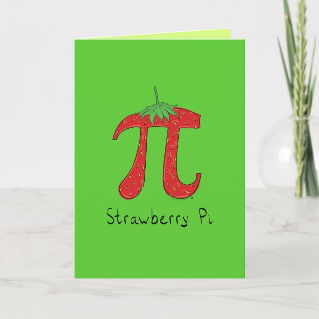 Tarjeta de felicitación Strawberry Pi (Anverso)