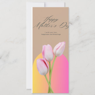 Tarjeta de felicitación suave y elegante del Día d