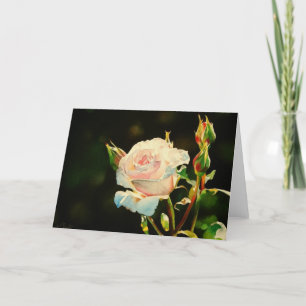 Tarjeta de felicitación subió de la primera luz