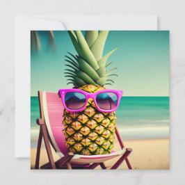 Tarjeta de felicitación Sun Kissed Pineapple Blank