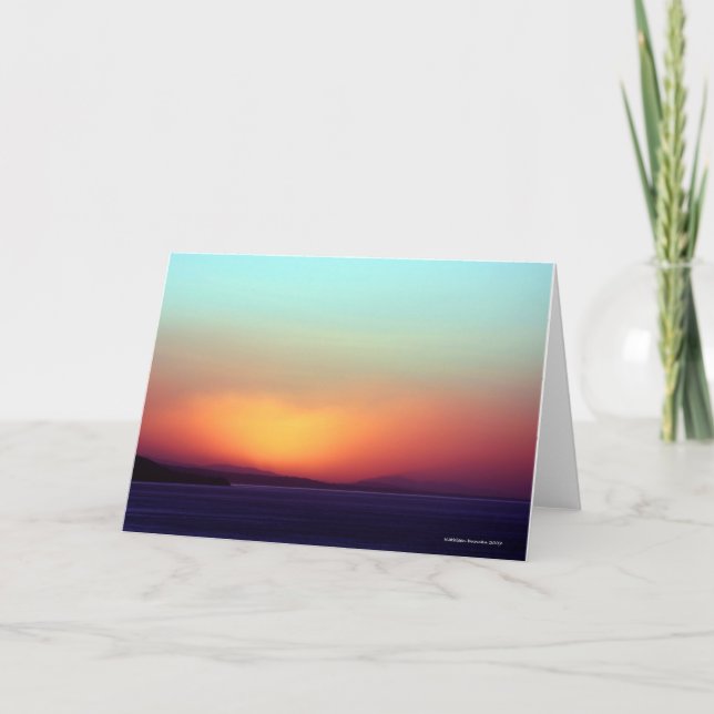 Tarjeta de felicitación Sunrise (Anverso)