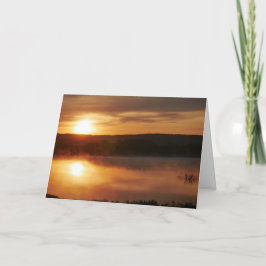 Tarjeta de felicitación Sunrise con referencia a l