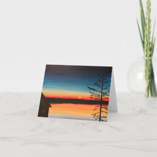 Tarjeta de felicitación Sunset