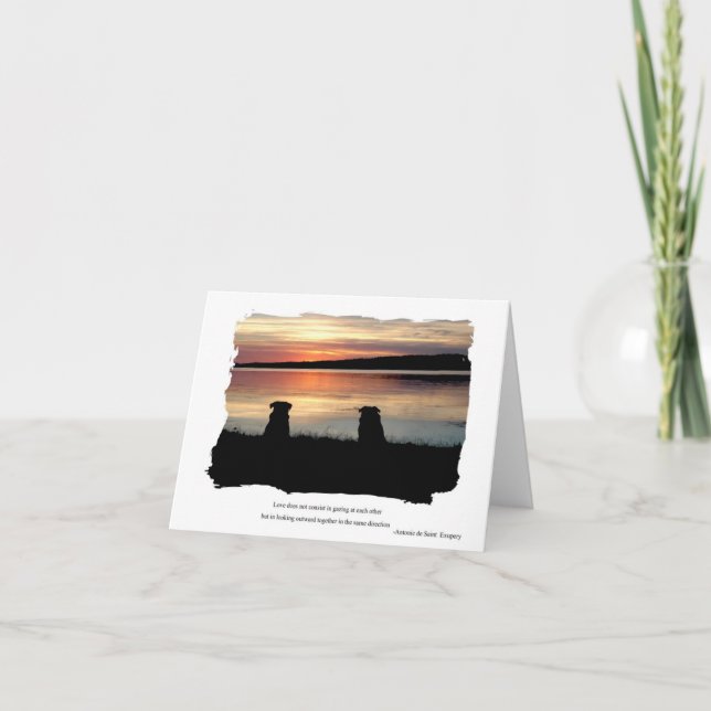 Tarjeta de felicitación Sunset (Anverso)