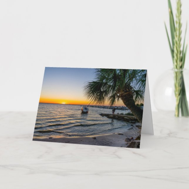 Tarjeta de felicitación Sunset de la Brisa del Gol (Anverso)