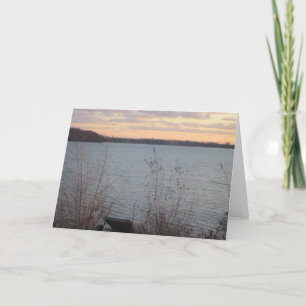 Tarjeta de felicitación Sunset de Lake Shore