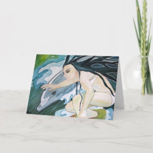 Tarjeta de felicitación: "Surfistas"