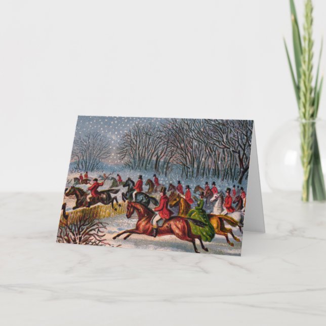 Tarjeta de felicitación Tally-Ho (Anverso)