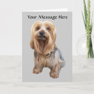 Tarjeta de felicitación tan linda de Yorkshire Ter